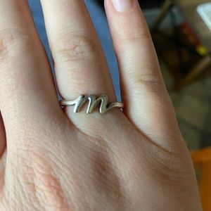James Avery M initial ring